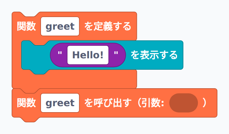 関数を定義して呼び出す