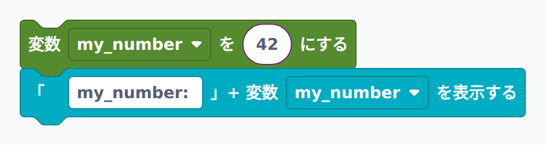 模範解答:好きな数を表示