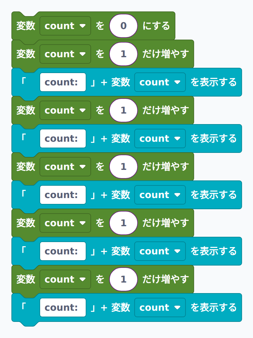 模範解答:カウンター